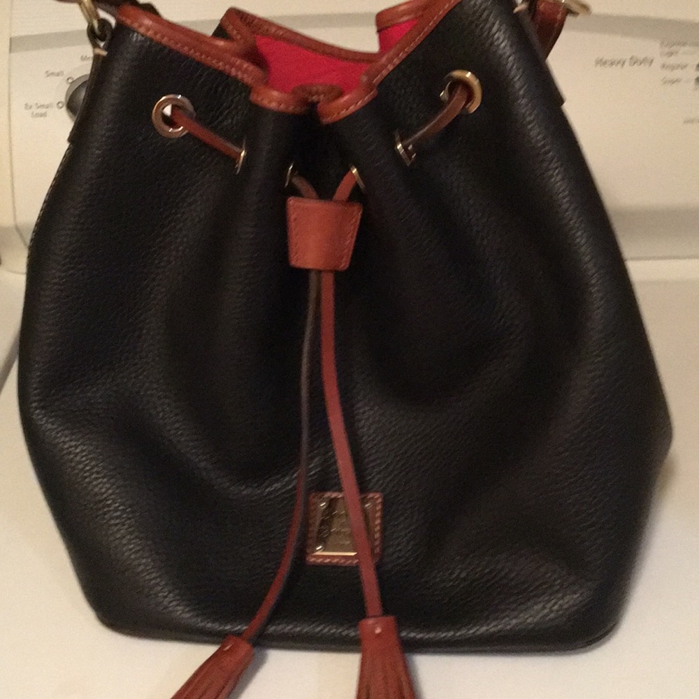 Dooney & Bourne Pebble Leather Bucket Bag